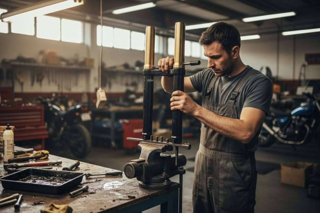 Fourche inversée moto : fonctionnement et avantages